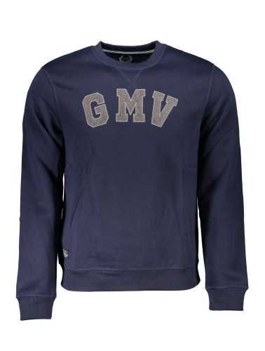 GIAN MARCO VENTURI MEN'S BLUE ZIPLESS SWEATSHIRT