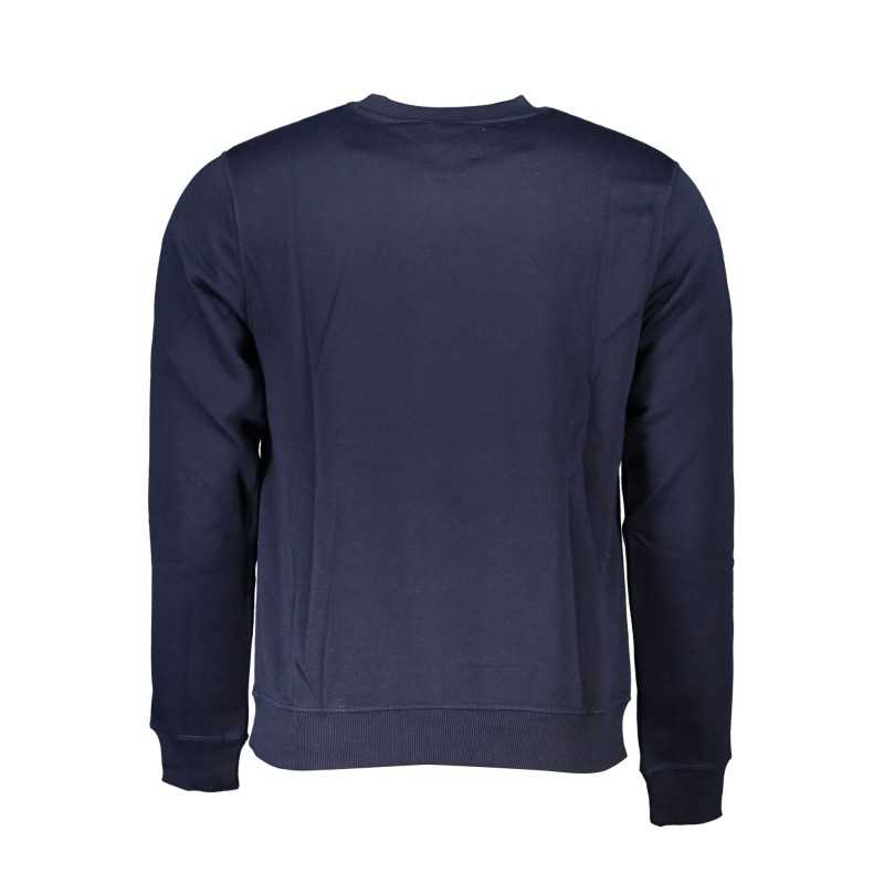 GIAN MARCO VENTURI MEN'S BLUE ZIPLESS SWEATSHIRT