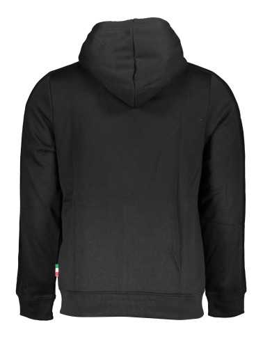 GIAN MARCO VENTURI MEN'S BLACK ZIP SWEATSHIRT