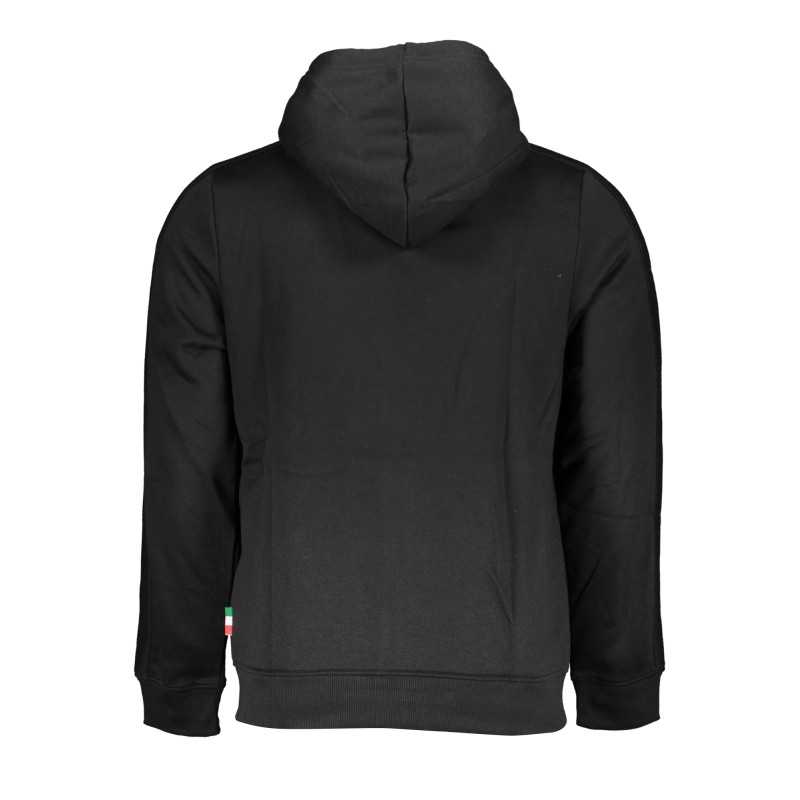 GIAN MARCO VENTURI MEN'S BLACK ZIP SWEATSHIRT