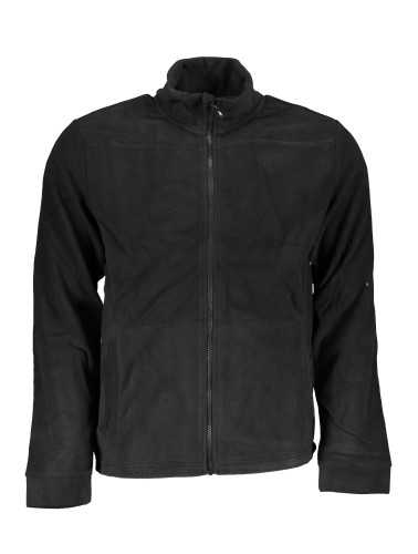 GIAN MARCO VENTURI MEN'S BLACK ZIP SWEATSHIRT