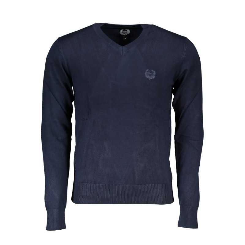 GIAN MARCO VENTURI MEN'S BLUE SWEATER