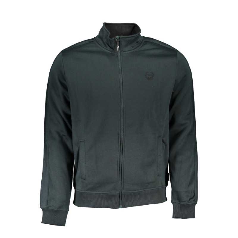 GIAN MARCO VENTURI MEN'S GREEN ZIP SWEATSHIRT