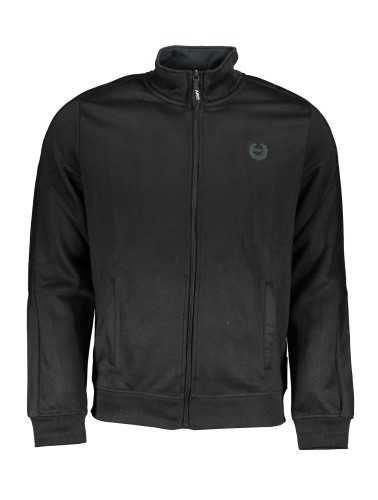 GIAN MARCO VENTURI MEN'S BLACK ZIP SWEATSHIRT