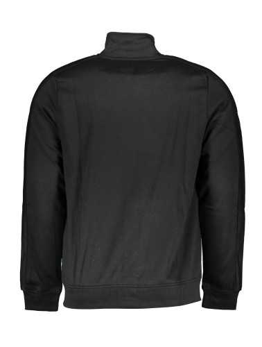 GIAN MARCO VENTURI MEN'S BLACK ZIP SWEATSHIRT