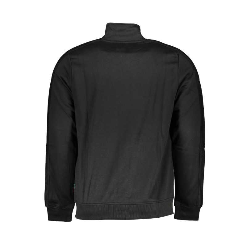 GIAN MARCO VENTURI MEN'S BLACK ZIP SWEATSHIRT