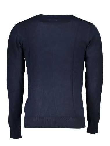 GIAN MARCO VENTURI MEN'S BLUE SWEATER