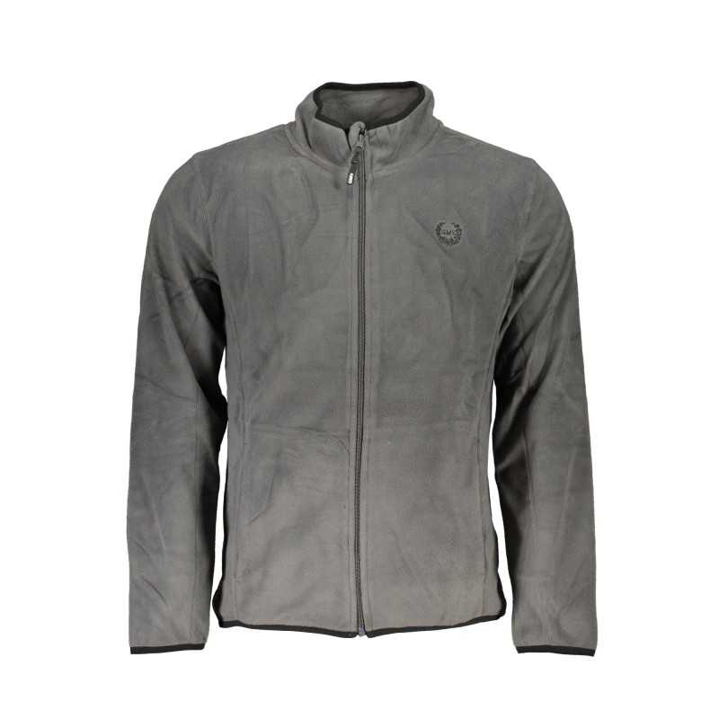 GIAN MARCO VENTURI MEN'S GRAY ZIP SWEATSHIRT