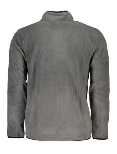 GIAN MARCO VENTURI MEN'S GRAY ZIP SWEATSHIRT