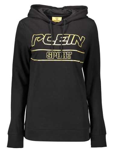 PLEIN SPORT SWEATSHIRT WITHOUT ZIP WOMAN BLACK