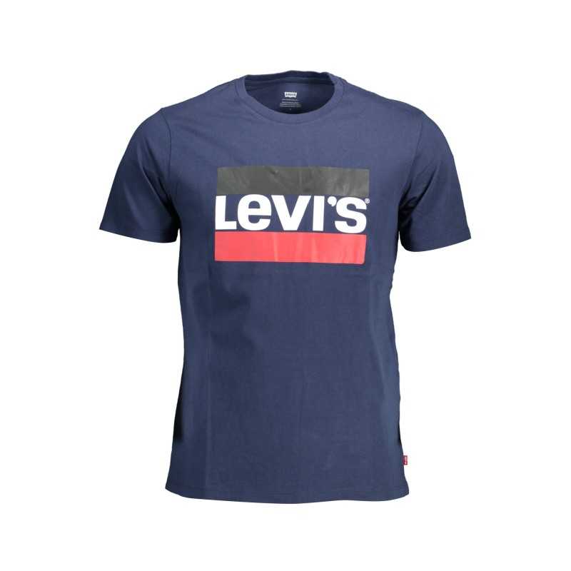 LEVI'S MEN'S BLUE SHORT SLEEVE T-SHIRT