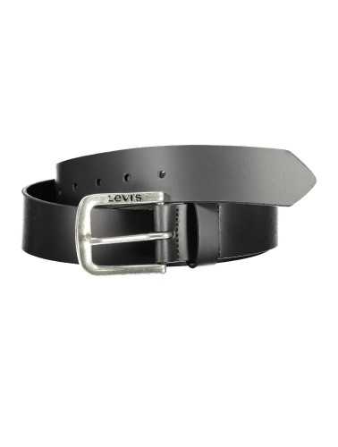 LEVI'S BLACK MEN'S LEATHER BELT