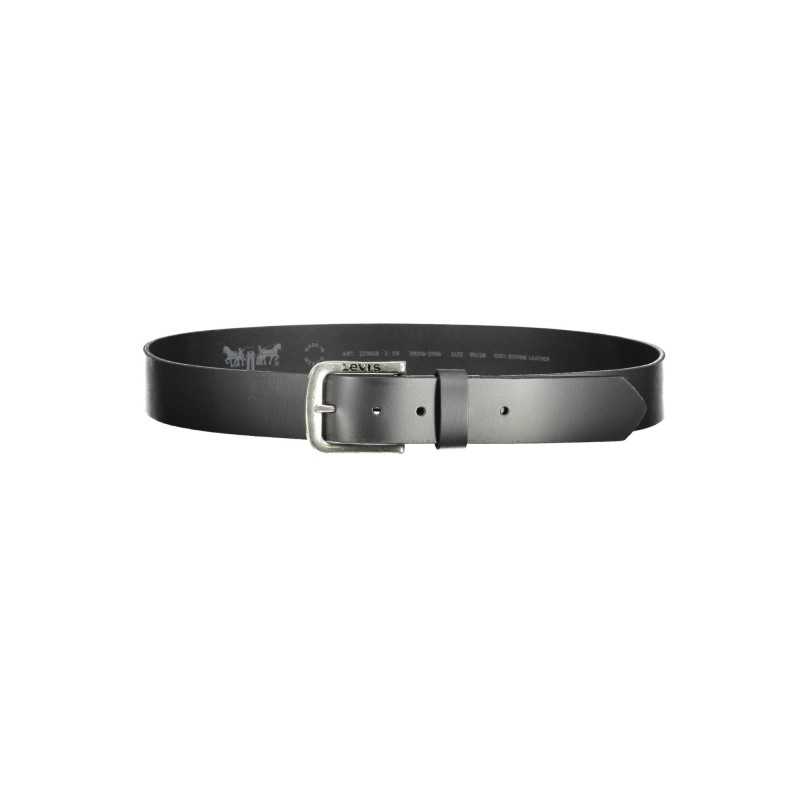 LEVI'S BLACK MEN'S LEATHER BELT