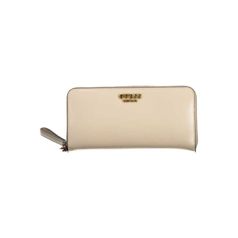 GUESS JEANS WOMEN'S BEIGE WALLET