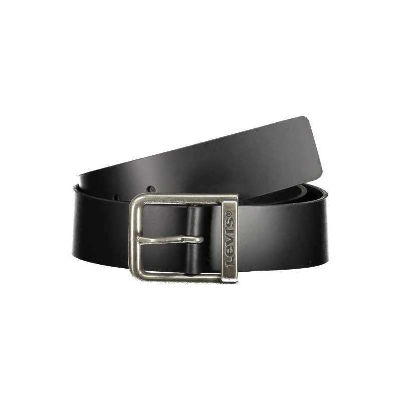 LEVI'S BLACK MEN'S LEATHER BELT