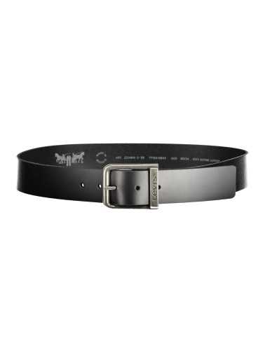 LEVI'S BLACK MEN'S LEATHER BELT