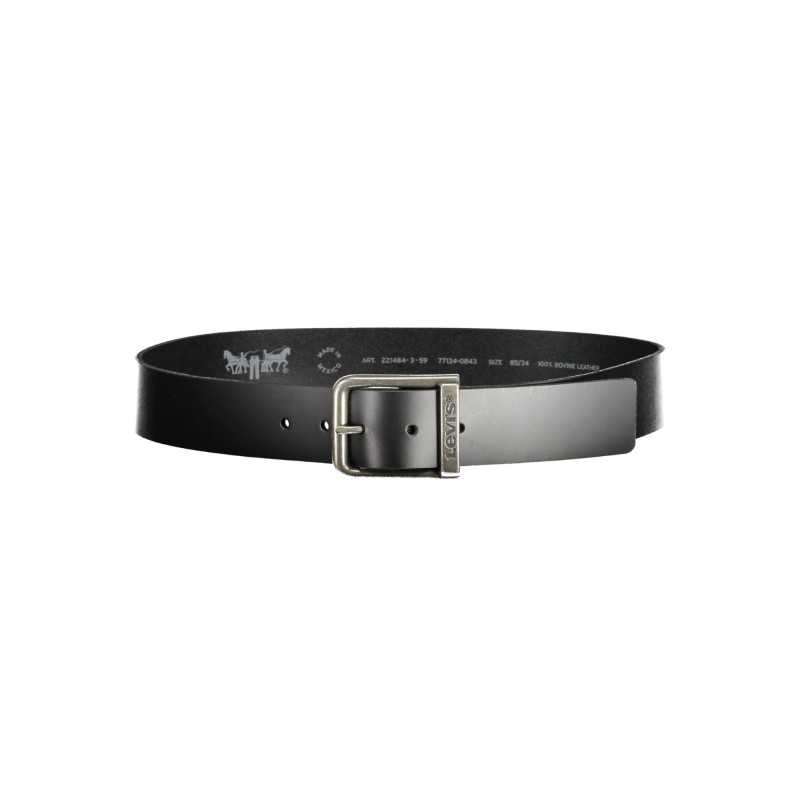 LEVI'S BLACK MEN'S LEATHER BELT