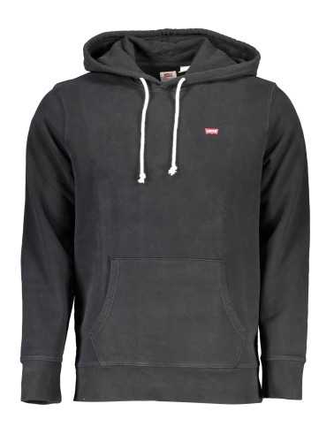 LEVI'S MEN'S BLACK SWEATSHIRT WITHOUT ZIP