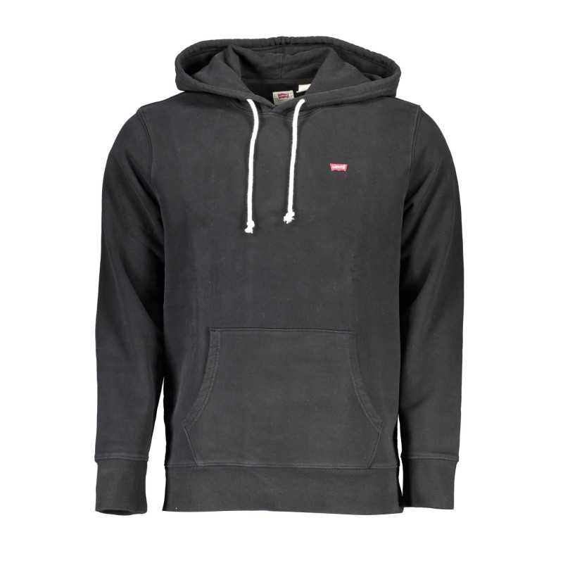 LEVI'S MEN'S BLACK SWEATSHIRT WITHOUT ZIP