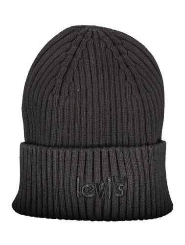 LEVI'S BLACK MEN'S BEANIE