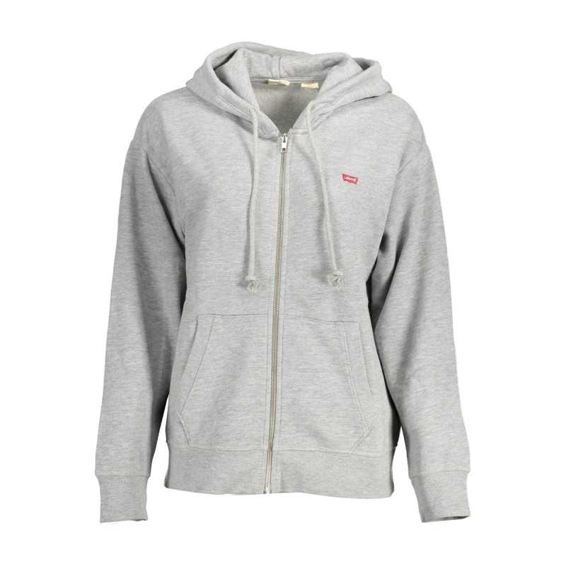 LEVI'S SWEATSHIRT WITH ZIP WOMAN GRAY