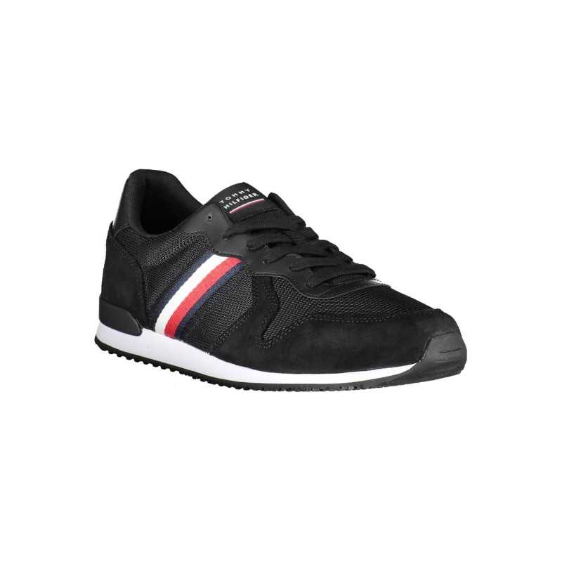 TOMMY HILFIGER BLACK MAN SPORT SHOES