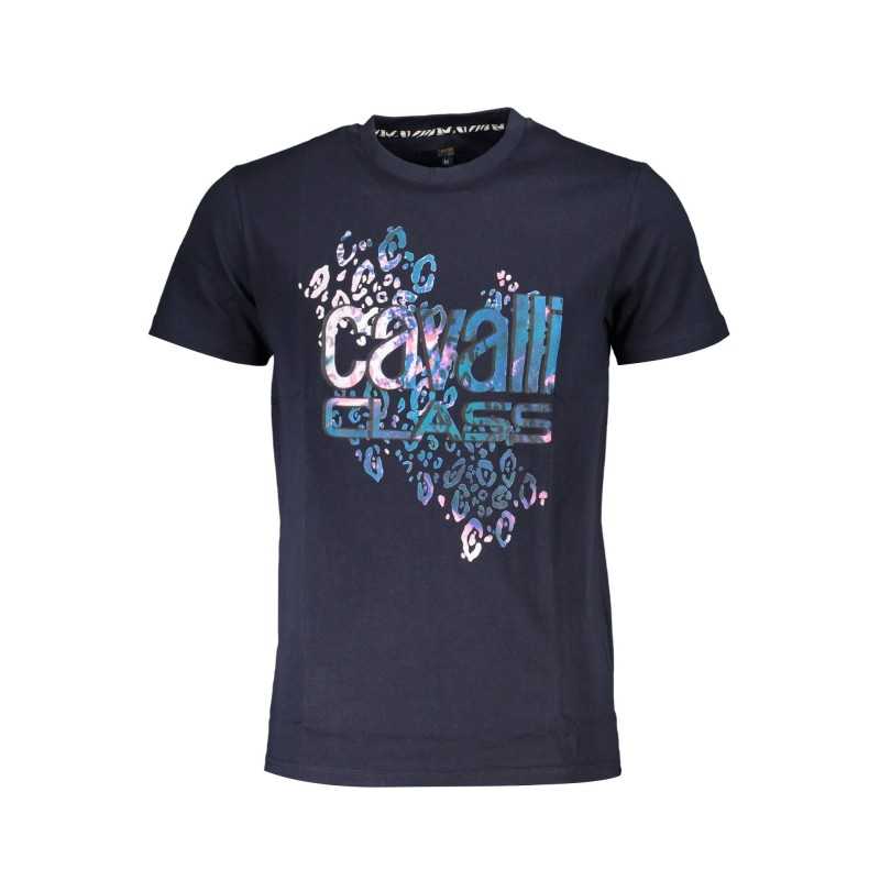 CAVALLI CLASS T-SHIRT MANICHE CORTE UOMO BLU