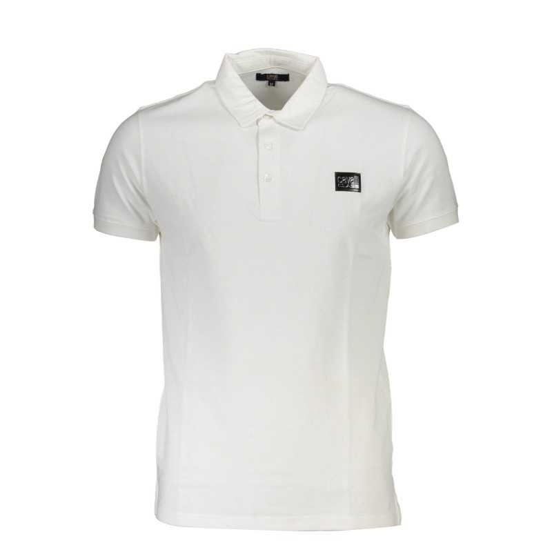 CAVALLI CLASS POLO SHORT SLEEVE MAN WHITE