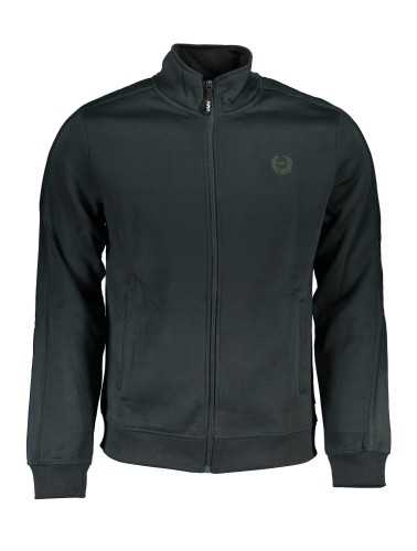 GIAN MARCO VENTURI MEN'S GREEN ZIP SWEATSHIRT