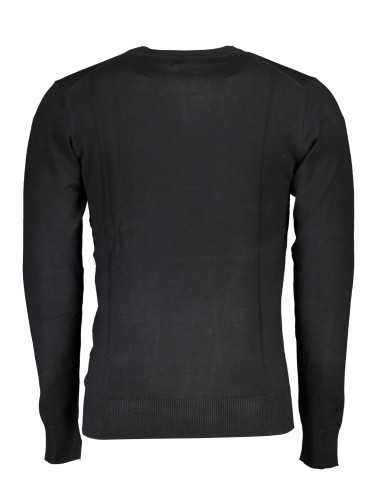 GIAN MARCO VENTURI MEN'S BLACK SWEATER