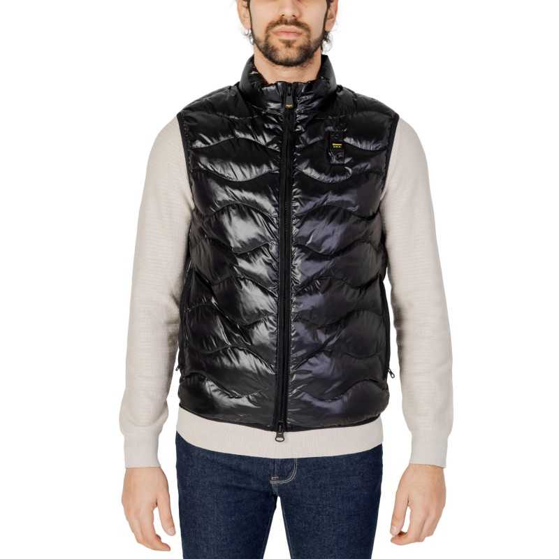 Blauer Gilet Man