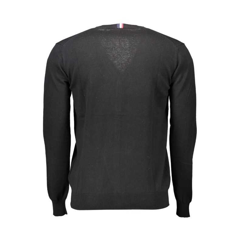 US POLO CARDIGAN MAN BLACK