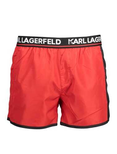 KARL LAGERFELD BEACHWEAR COSTUME PARTE SOTTO UOMO ROSSO