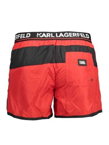 KARL LAGERFELD BEACHWEAR COSTUME PARTE SOTTO UOMO ROSSO