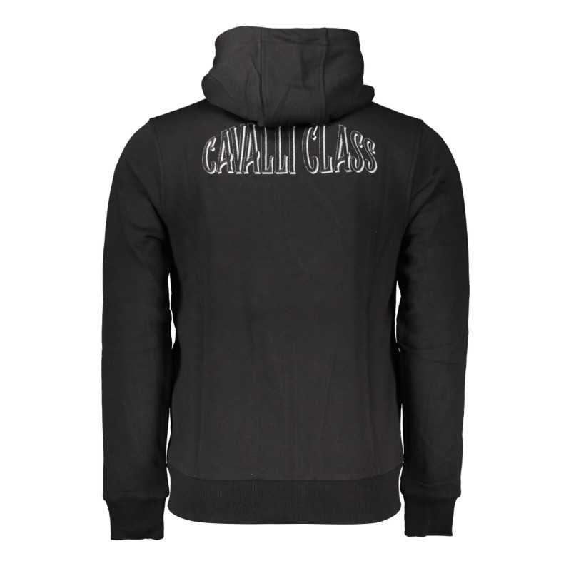 CAVALLI CLASS SWEATSHIRT WITH ZIP BLACK MAN