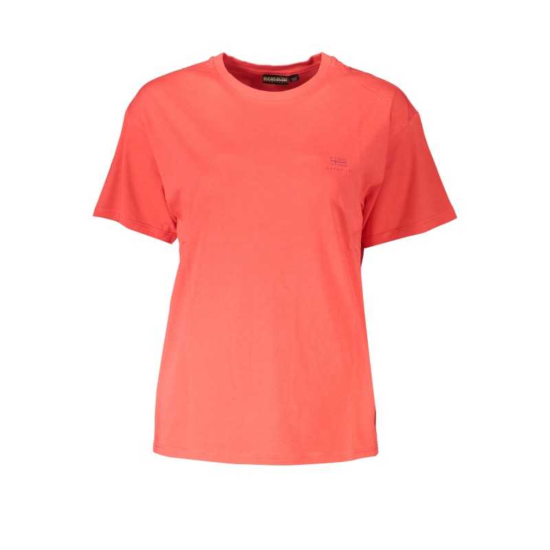 NAPAPIJRI T-SHIRT MANICHE CORTE DONNA ROSSO