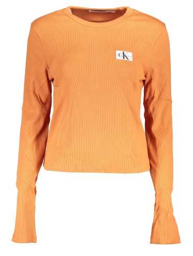 CALVIN KLEIN T-SHIRT MANICHE LUNGHE DONNA ARANCIO