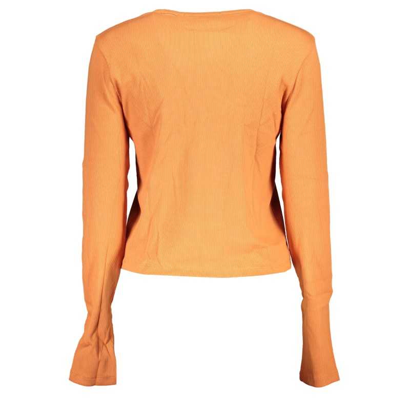 CALVIN KLEIN T-SHIRT MANICHE LUNGHE DONNA ARANCIO