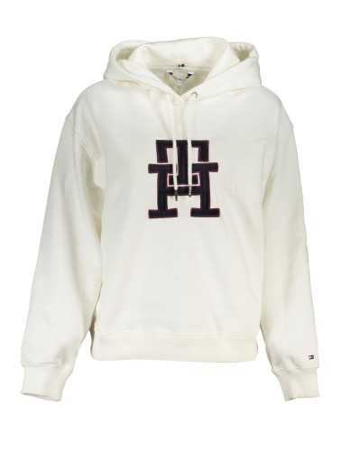 TOMMY HILFIGER FELPA SENZA ZIP DONNA BIANCO