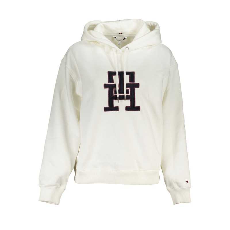 TOMMY HILFIGER FELPA SENZA ZIP DONNA BIANCO