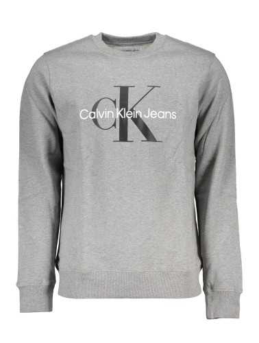 CALVIN KLEIN FELPA SENZA ZIP UOMO GRIGIO