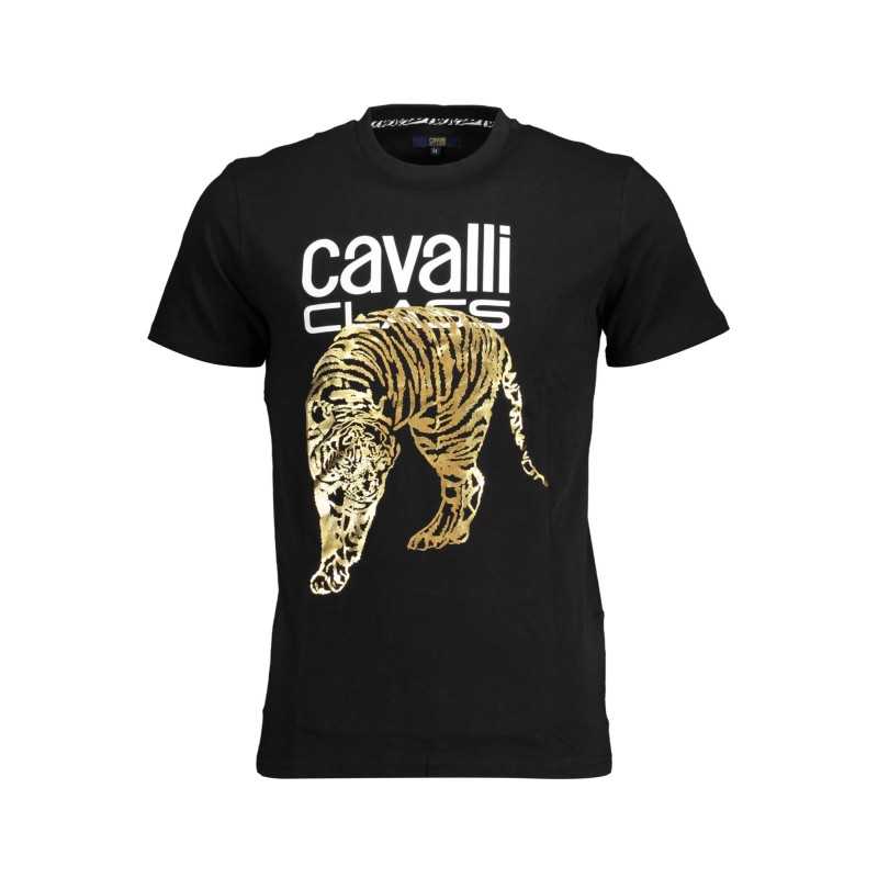 CAVALLI CLASS T-SHIRT MANICHE CORTE UOMO NERO