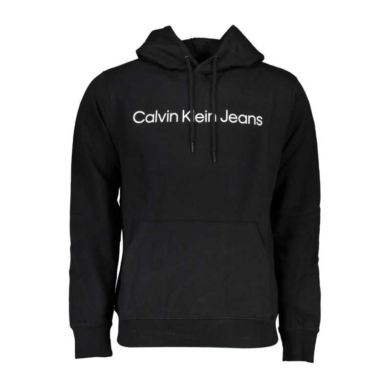 CALVIN KLEIN FELPA SENZA ZIP UOMO NERO