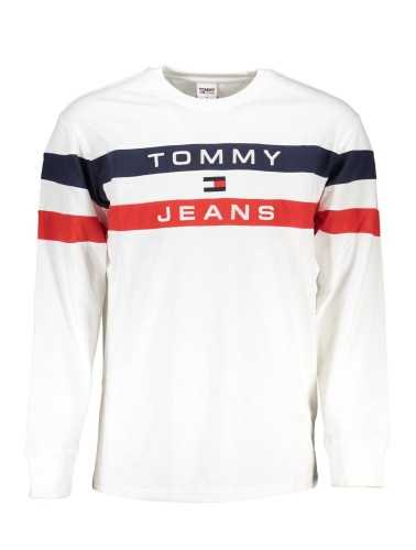 TOMMY HILFIGER T-SHIRT MANICHE LUNGHE UOMO BIANCO