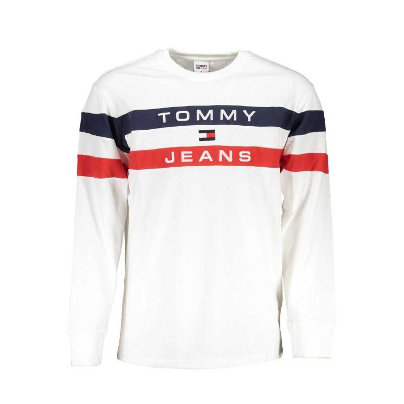 TOMMY HILFIGER T-SHIRT MANICHE LUNGHE UOMO BIANCO