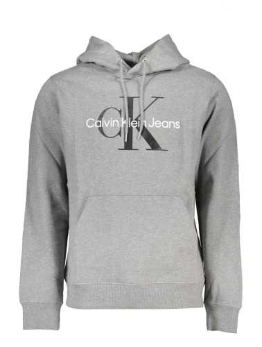 CALVIN KLEIN FELPA SENZA ZIP UOMO GRIGIO