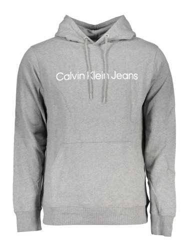 CALVIN KLEIN FELPA SENZA ZIP UOMO GRIGIO