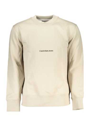 CALVIN KLEIN FELPA SENZA ZIP UOMO BEIGE