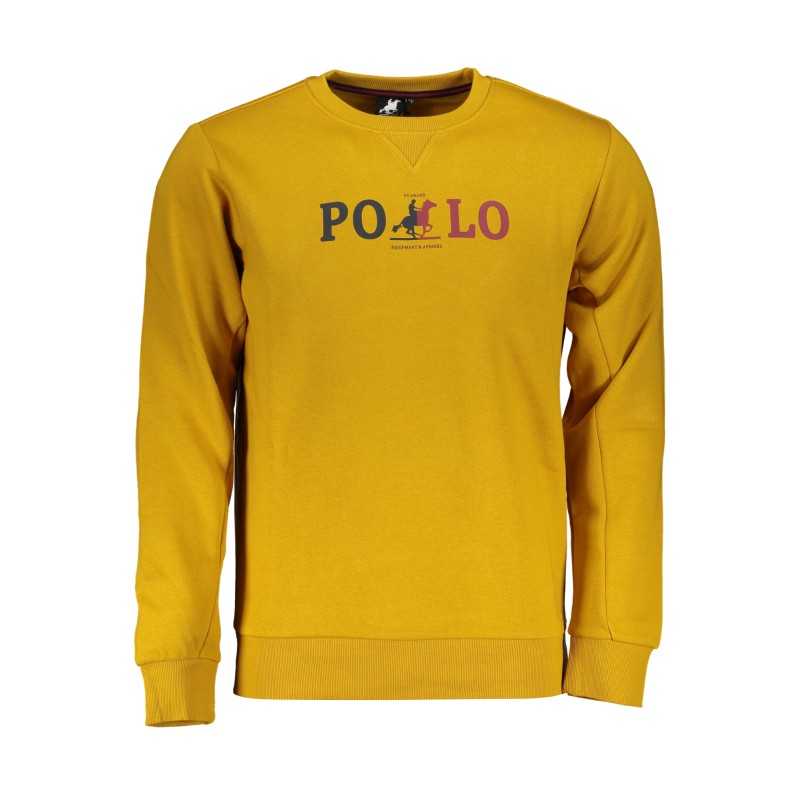 U.S. GRAND POLO FELPA SENZA ZIP UOMO GIALLO