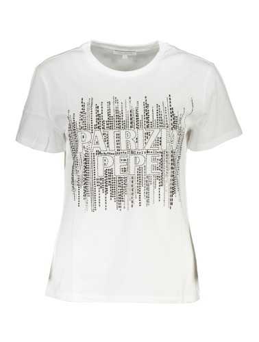 PATRIZIA PEPE T-SHIRT MANICHE CORTE DONNA BIANCO